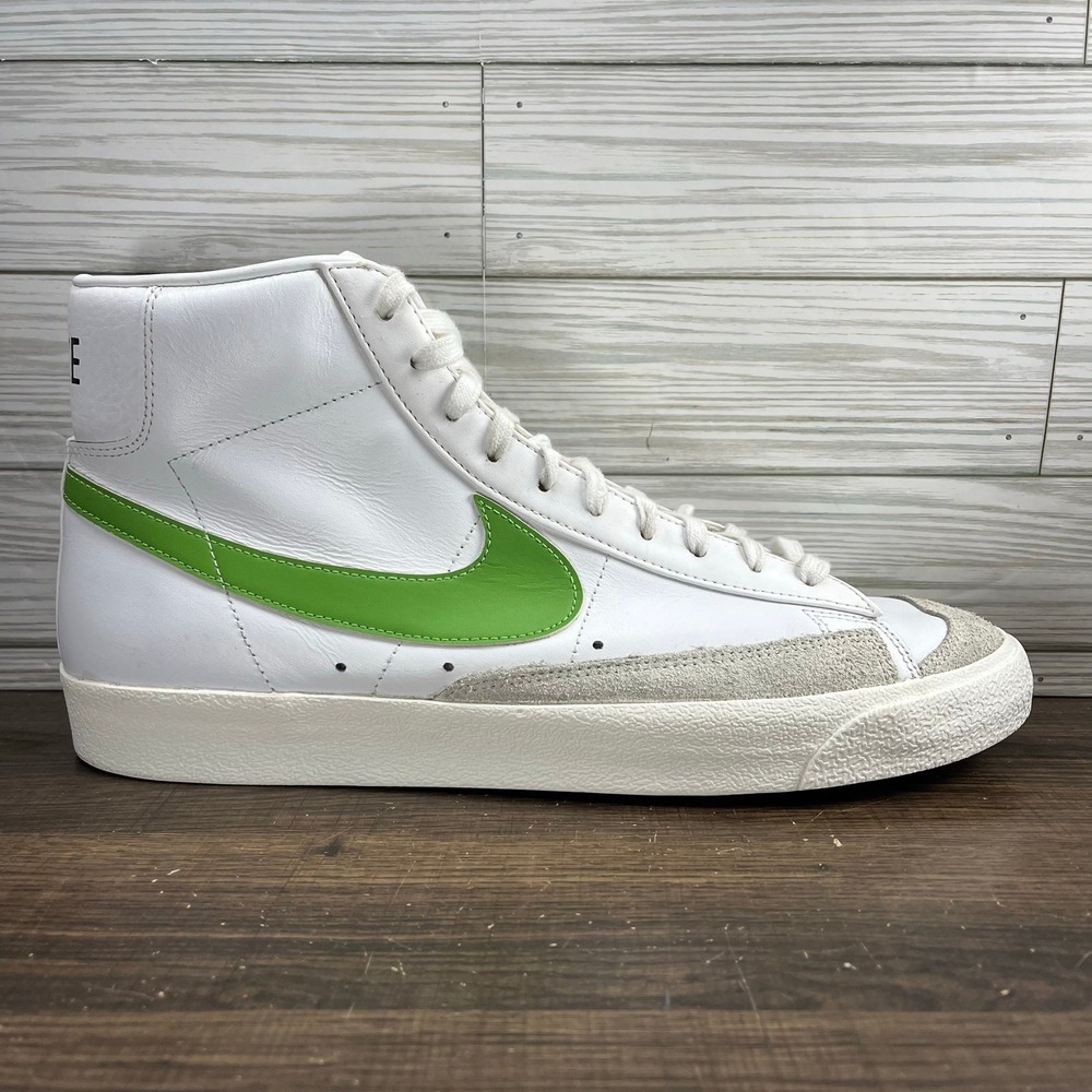 Nike Blazer Mid '77 Vintage White Chlorophyll Men's Shoes - Men's Size 13